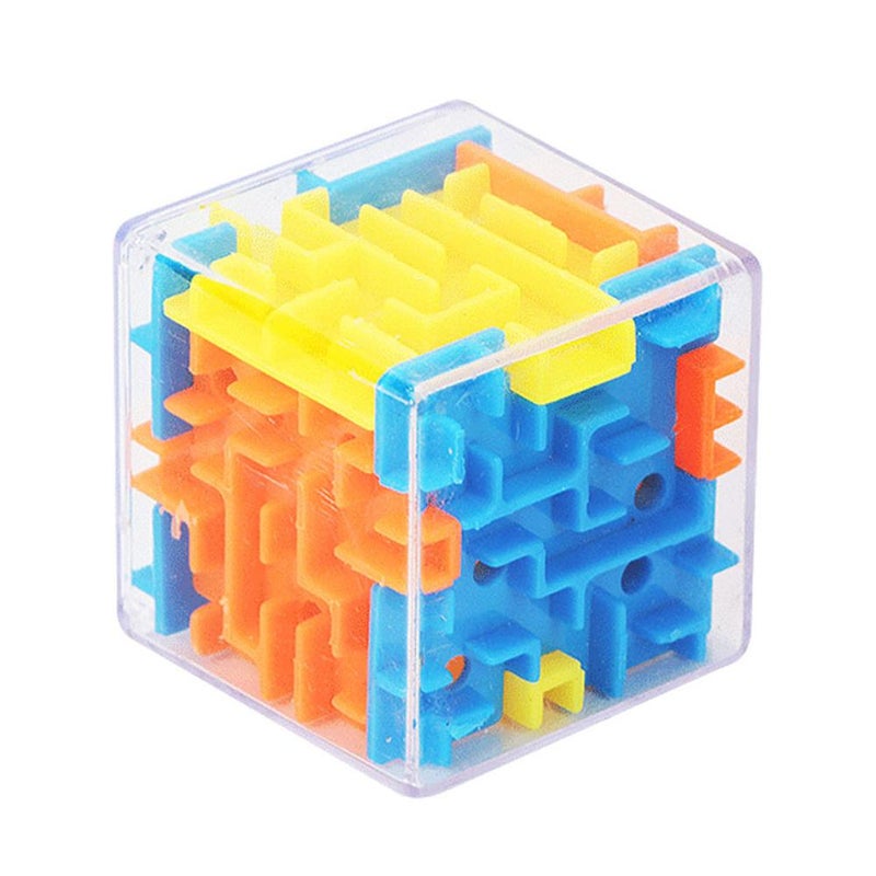 3D Rubik's Cube Maze Ball Rolling Toy for Children Aged 4-6-12: Six-Sided Challenge, Intelligence Maze, Educational Toy for Boys